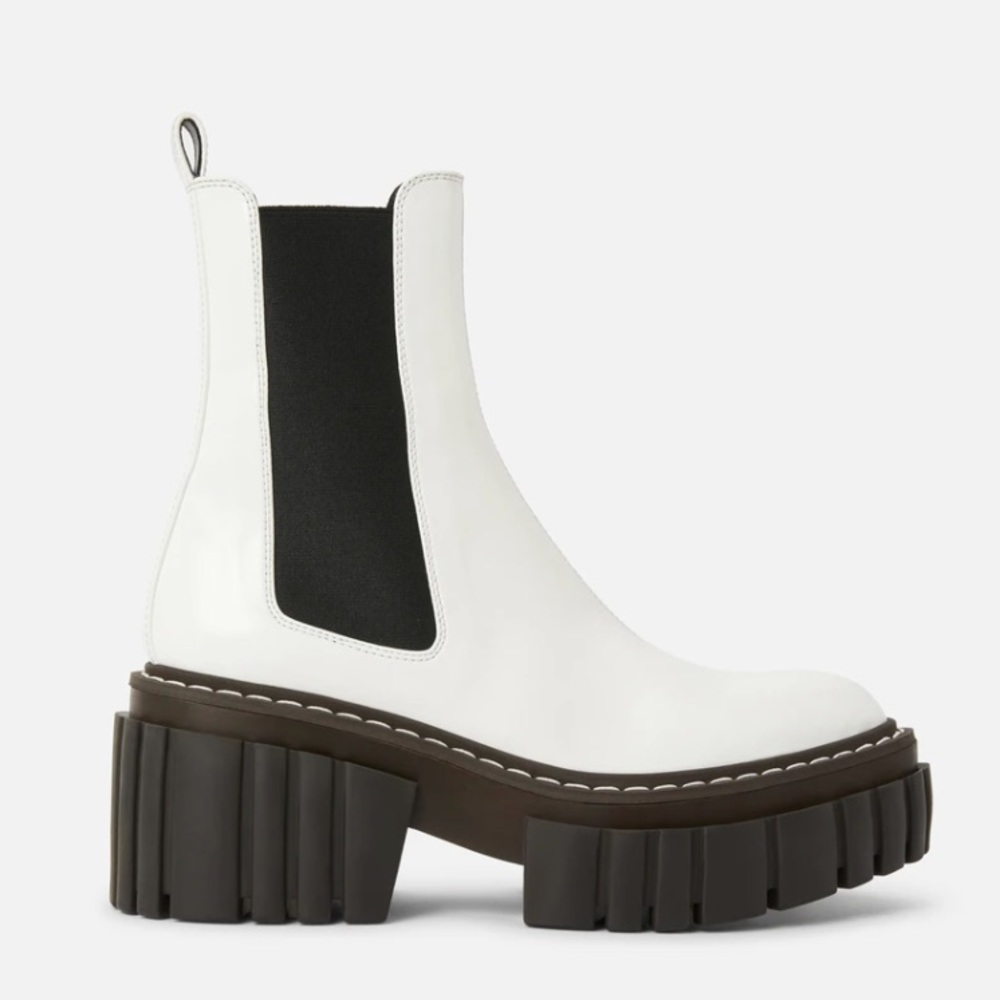 Stella McCartney Emilie Lug Sole Boot Pure White NWT